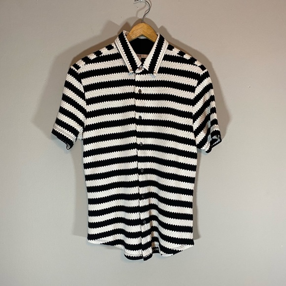 Mr. Turk Scallop Stripe Jimmy Polo - Picture 1 of 4